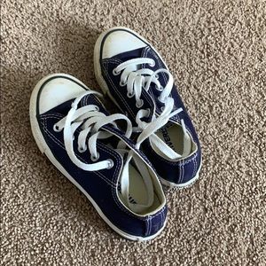 Girls navy blue Converse